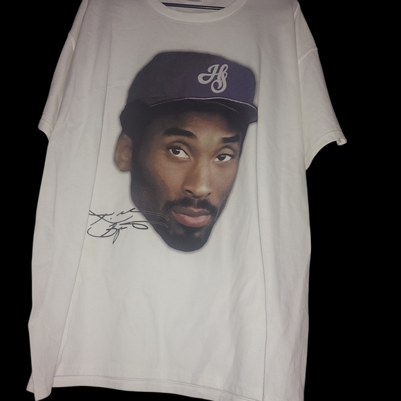 Hanes Other - White Graphic T With Kobe Bryant Big Head
